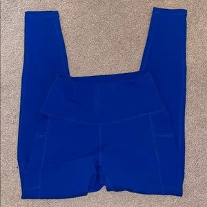 Colorfulkoala blue leggings with side pockets